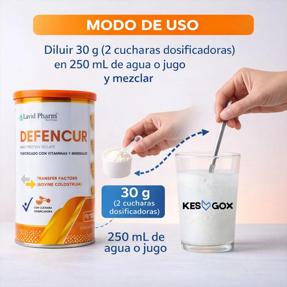 Defencur Defensas Altas Sistema Inmune Fuerte Vainilla 500G - Imagen 5