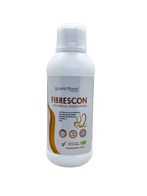 Fibrescon Fibra Líquida con Probióticos y Extractos Naturales – 430 mL