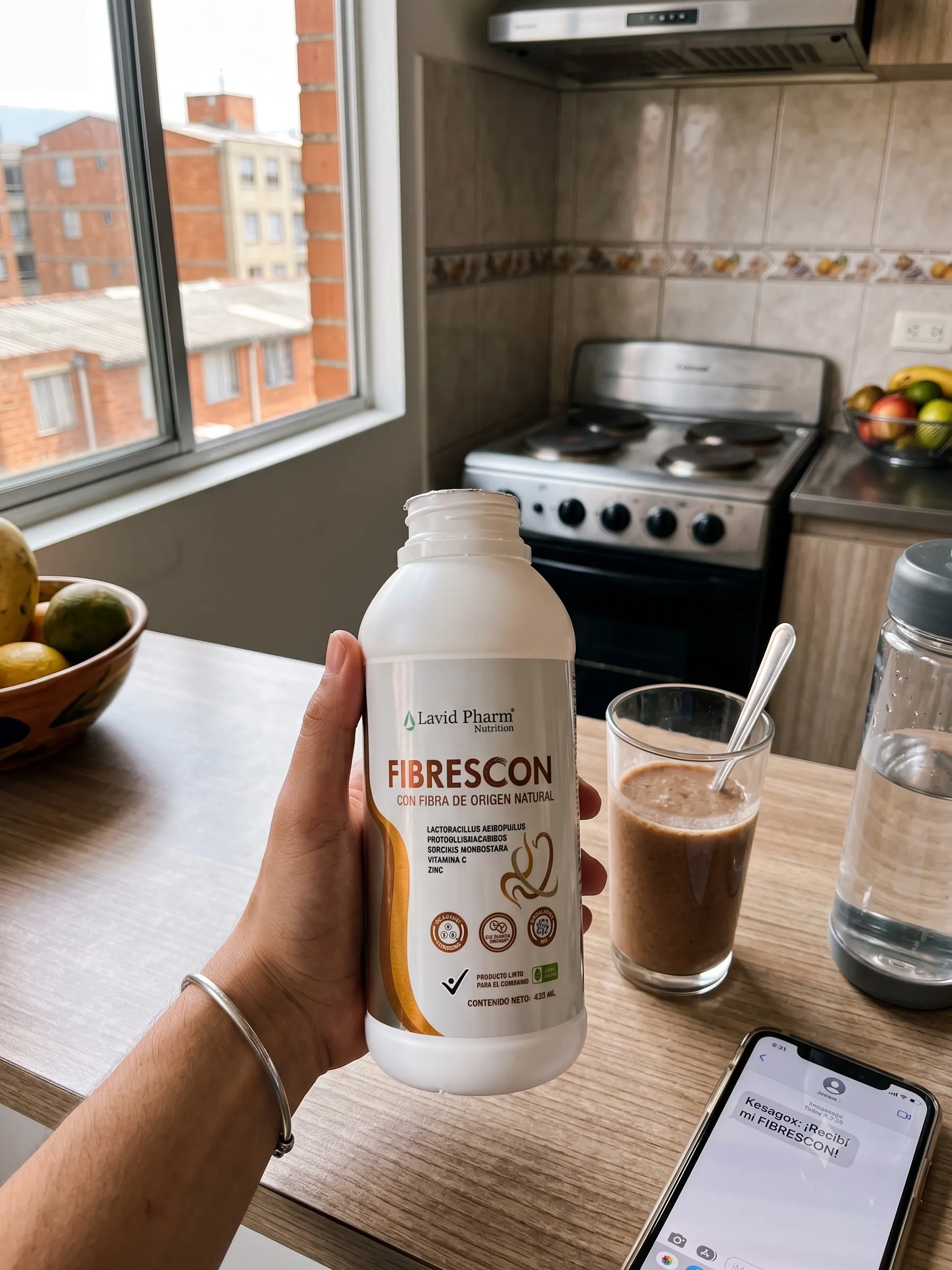 Fibrescon Fibra Líquida con Probióticos y Extractos Naturales – 430 mL - Imagen 5